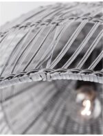 Pendul Nova Luce Destin, 1x12W, ratan gri, cod 9586702 - imagine 10