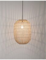 Pendul Nova Luce Melody, 1x12W, ratan natur, cod 9586766 - imagine 5