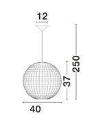 Pendul Nova Luce Griffin, 1x12W, cod 9587121 - imagine 4