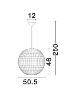Pendul Nova Luce Griffin, 1x12W, cod 9587122 - imagine 4