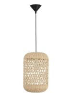 Pendul Nova Luce Aurora, 1x12W, ratan natur, cod 9587161