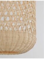 Pendul Nova Luce Aurora, 1x12W, ratan natur, cod 9587161 - imagine 9