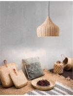 Pendul Nova Luce Mia, 1x12W, ratan natur, cod 9594341 - imagine 14