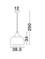 Pendul Nova Luce Mia, 1x12W, ratan natur, cod 9594341 - imagine 4