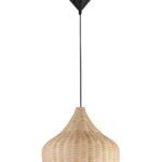 Pendul Nova Luce Mia, 1x12W, ratan natur, cod 9594341
