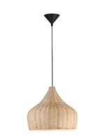 Pendul Nova Luce Mia, 1x12W, ratan natur, cod 9594341