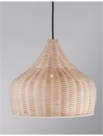 Pendul Nova Luce Mia, 1x12W, ratan natur, cod 9594341 - imagine 13
