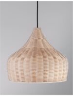 Pendul Nova Luce Mia, 1x12W, ratan natur, cod 9594341 - imagine 12