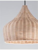 Pendul Nova Luce Mia, 1x12W, ratan natur, cod 9594341 - imagine 10