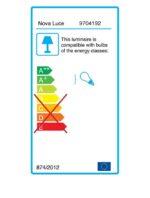 Pendul Nova Luce Zero, ghips alb/sticla opal, 1x5 W, cod 9704192 - imagine 2