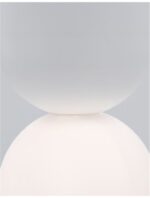 Pendul Nova Luce Zero, ghips alb/sticla opal, 1x5 W, cod 9704192 - imagine 4