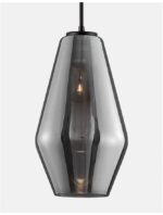 Pendul Nova Luce Veiro, negru mat /sticla fume, 1x12 W, cod 9724101 - imagine 7