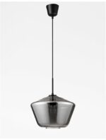 Pendul Nova Luce Veiro, negru mat /sticla fume, 1x12 W, cod 9724141 - imagine 7