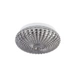 Plafoniera Nova Luce Clam, sticla fume, 2x12 W, cod 9738254