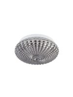 Plafoniera Nova Luce Clam, sticla fume, 2x12 W, cod 9738254