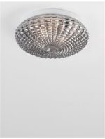 Plafoniera Nova Luce Clam, sticla fume, 2x12 W, cod 9738254 - imagine 8