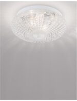 Plafoniera Nova Luce Clam, sticla clara, 2x12 W, cod 9738255 - imagine 6