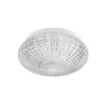 Plafoniera Nova Luce Clam, sticla clara, 2x12 W, cod 9738255