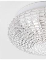 Plafoniera Nova Luce Clam, sticla clara, 2x12 W, cod 9738255 - imagine 5