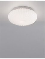 Plafoniera Nova Luce Clam, sticla opal, 2x12 W, cod 9738256 - imagine 6