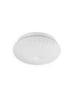 Plafoniera Nova Luce Clam, sticla opal, 2x12 W, cod 9738256
