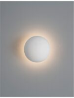 Aplica Nova Luce Netune, ghips alb/aluminiu alb, 6 W, cod 9831050 - imagine 5