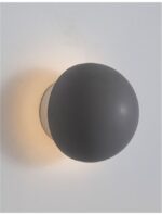 Aplica Nova Luce Netune, beton gri/aluminiu alb, 6 W, cod 9831051 - imagine 6
