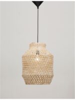 Pendul Nova Luce Mia, 1x12W, ratan natur, cod 9858659 - imagine 7