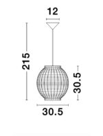 Pendul Nova Luce Griffin, 1x12W, cod  9858720 - imagine 4
