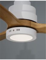 Plafoniera cu ventilator Nova Luce alb mat, cod 9952314 - imagine 5