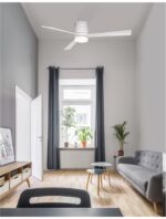 Plafoniera cu ventilator Nova Luce, alb mat, cod 9953015 - imagine 7