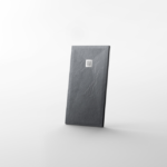 Cadita de dus rectangulara Balneo Stone Tray, 140x80x2.5 cm, material compozit, gri inchis - imagine 4