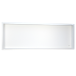 Raft incastrat dreptunghiular fara rama Balneo Wall Box, 90x30x7 cm, alb periat