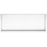 Raft incastrat dreptunghiular cu rama Balneo Wall Box, 90x30x7 cm, alb