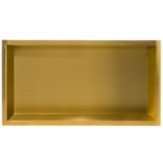 Raft incastrat patrat Balneo Wall Box, 60x30x10 cm, auriu periat