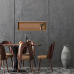 Raft incastrat patrat Balneo Wall Box 90x30x10 cm cupru periat - imagine 3