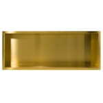 Raft incastrat patrat Balneo Wall Box, 90x30x7 cm, auriu periat