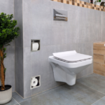 Raft incastrat cu suport hartie igienica Balneo Wall-Box, alb periat - imagine 2