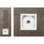 Raft incastrat pentru hartie igienica Balneo Wall Box, alb - imagine 3