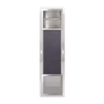 Raft incastrat cu suport hartie igienica Balneo Wall-Box, inox periat
