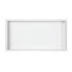 Raft incastrat dreptunghiular fara rama Balneo Wall Box, 60x30x7 cm, alb periat