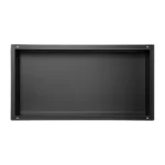 Raft incastrat dreptunghiular fara rama Balneo Wall Box, 60x30x10 cm, negru