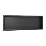 Raft incastrat dreptunghiular fara rama Balneo Wall Box, 90x30x7 cm, negru