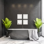 Raft incastrat patrat cu rama Balneo Wall Box, 30x30x10 cm, alb - imagine 3