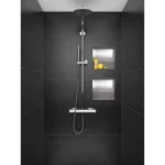 Raft incastrat patrat fara rama Balneo Wall Box, 30x30x10 cm, inox periat - imagine 3