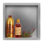 Raft incastrat patrat fara rama Balneo Wall Box, 30x30x10 cm, inox periat - imagine 2