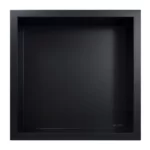Raft incastrat patrat cu rama Balneo Wall Box, 30x30x10 cm, negru