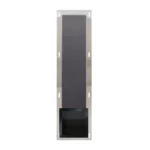 Raft incastrat pentru hartie igienica Balneo Wall Box, negru