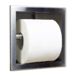 Suport incastrat de hartie igienica Balneo Wall Box, inox periat - imagine 4