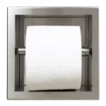 Suport incastrat de hartie igienica Balneo Wall Box, inox periat - imagine 3